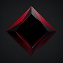 red black diamond concept