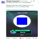 BASE TOKEN W PREMARKET ARE ABOUT